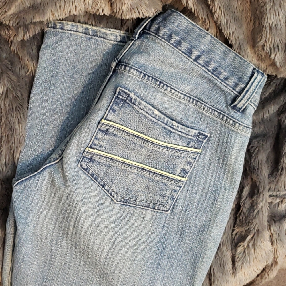Old navy low waist straight leg stretch jeans